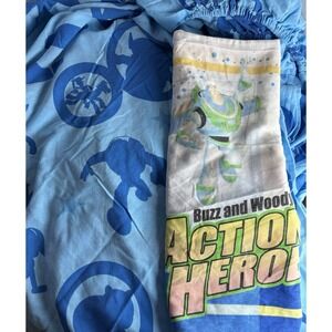 Vintage Original Pixar Toy‎ Story Fitted Sheet and Pillow Case Woody Buzz Aliens